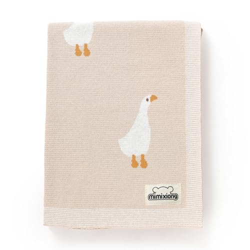 mimixiong Baby Blanket Knit Receiving Boys Girls Blanket Sof