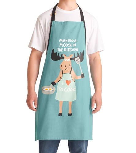 Little Blue House Elch Küchenschürze