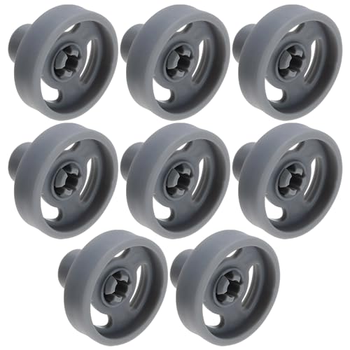 LT Easiyl 8 poleas inferiores para cesta de cubiertos para lavavajillas WD12X10231, rueda inferior para cesta de cubiertos para lavavajillas 1263942 AP3994981 PS1481883 rueda de cesta de lavavajillas