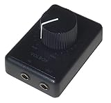 No requiere pilas. Volbox atenuador de control de volumen de audio en línea 3,5 mm 1/8\" aux