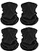 4 Pieces Winter Neck Warmers Fleece Gaiter Windproof Face Covering (Black)