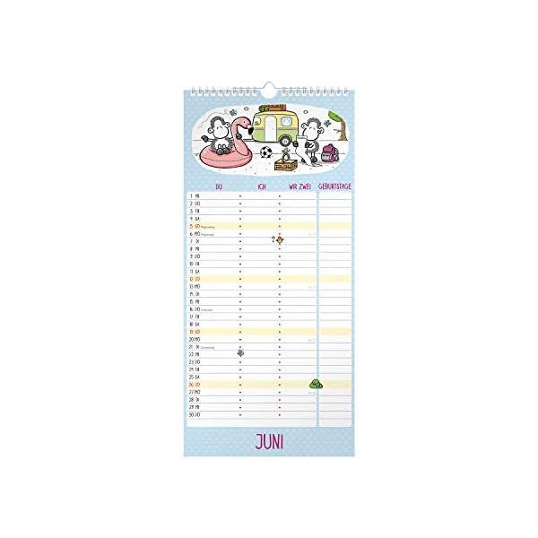 Sheepworld Kalender 2022, Kalender für Zwei, Partnerplaner, Wandkalender für Paare – Bild 4