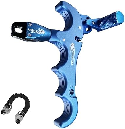 xxiaojun Compound Bow Aid Releaser and D Loop Rope,Adjustable Can Rotate 360° Thumb Release Bow Aluminum Alloy Aids,Archery Release Aids with Anti-Slip Grain. xxiaojun Compound Bow Aid Releaser and D Loop Rope,Adjustable Can Rotate 360° Thumb Release Bow Aluminum Alloy Aids,Archery Release Aids with Anti-Slip Grain.