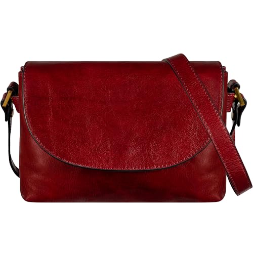 Time Resistance Leather Crossbody Bag for Women - Handbag, Shoulder