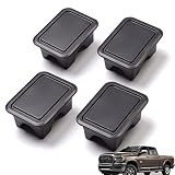 Gift2u 4pcs Bed Rail Stake Pocket Covers, Black Truck Bed Hole Plugs as Pickup Bucket Caps Hole Plug