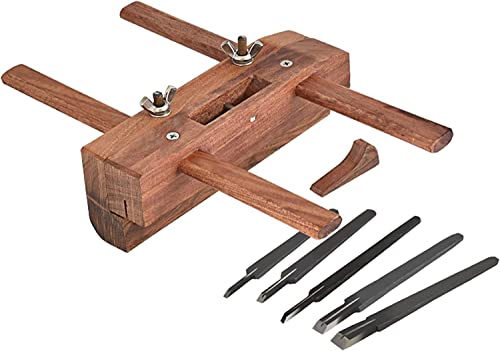 KUOHU Holzhobel, Holzbearbeitungshobel, Handhobel, Schlitz- und Nuthobel, Holzhobelwerkzeug, manueller Holzhobel, Säure- und Asthobeln, einstellbare...