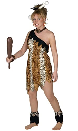 Disfraz de "Mujer Prehistórica". Talla única de adulto Cover