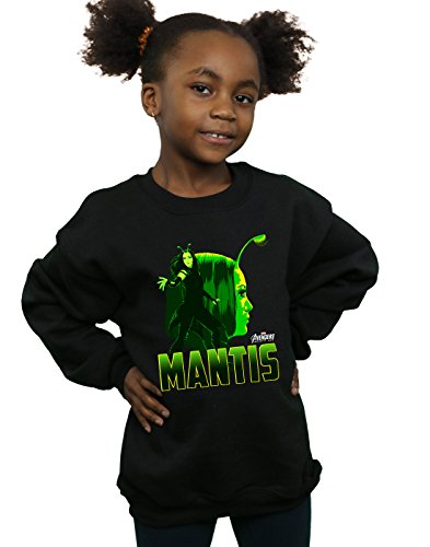 Marvel Girls Avengers Infinity War Mantis Character Sweatshirt Black 12-13 Years
