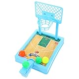 healsopthy gioco da tavolo basket per genitori giocattolo basket da scrivania in plastica resistente tiro con palline colorate allenamento coordinazione occhio mano per colore casuale