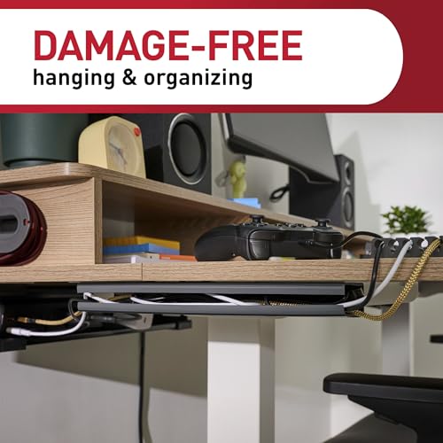 Image of Command Cord Organizer Channel, Black, 1 Channel, 8 Large Strips