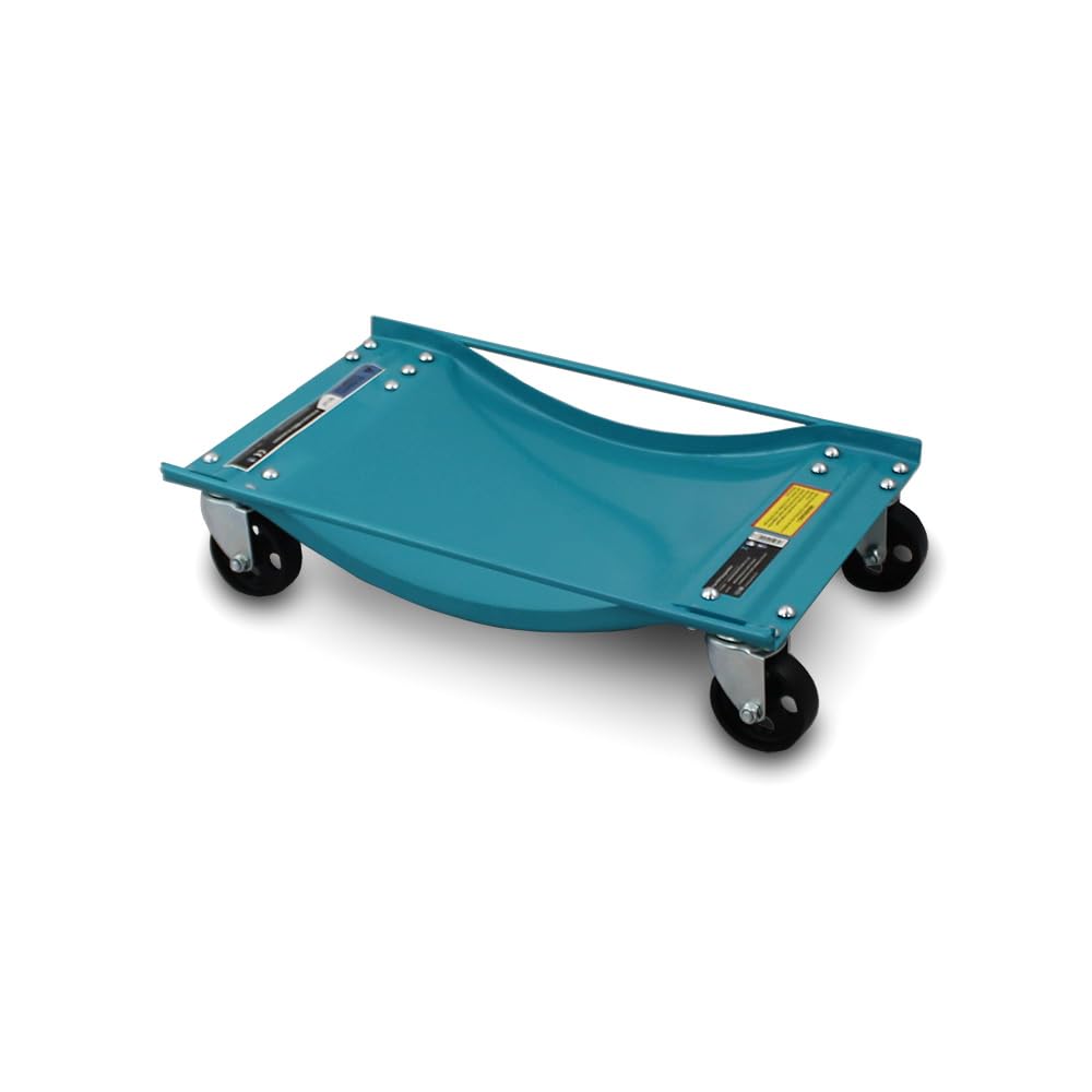 BITUXX® 4 Stück Rangierhilfe für PKW Auto Rangierroller Rangierheber Wagenheber Roller Belastbar bis 450 kg pro Rangierroller