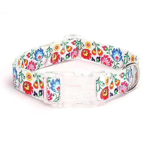 haoyueer Dog Collar for Small Medium Large Dogs Adjustable Soft Puppy Cats Collars Multicolor Patterns Collars for Dogs Girl Boy Puppy Walking Running Training (XS