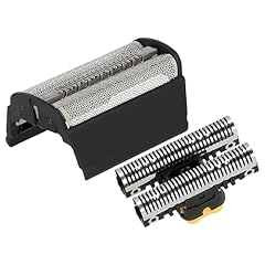 vhbw Set pezzi di ricambio lamine compatibile con Braun Flex Integral 5000, 5005, 5010, 5015 rasoio elettrico, lamina + blocco lame, colore nero