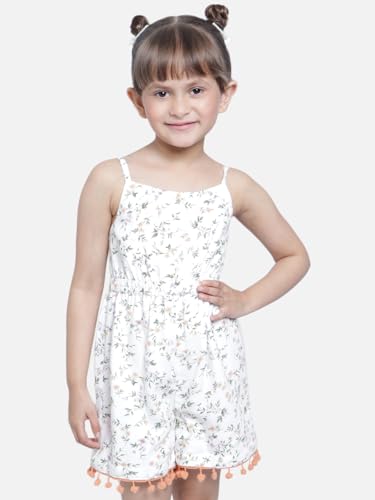 Image of Nautinati Girls Strappy Colourful Jumpsuit | Age 4-8 Years
