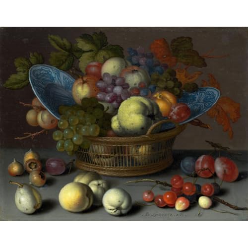 Impression giclée Corbeille de fruits par ARTICULOZY, affiche d'art roulée 61x81,3 cm