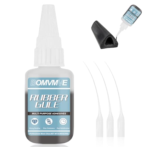 BOMVMVE Pegamento de goma extra fuerte, negro, pegamento instantáneo, para productos de goma, neumáticos, botas, cinturones, trabajos manuales
