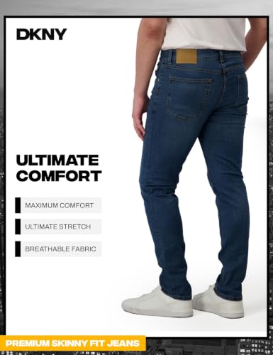 Image of DKNY Men's Skinny Jeans - Premium Soft Stretch Denim Pants | Skinny Fit Jeans for Men