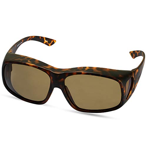 Image of LensCovers Polarized Wraparound Sunglasses | Wear Over Sunglasses | Fitover for Glasses