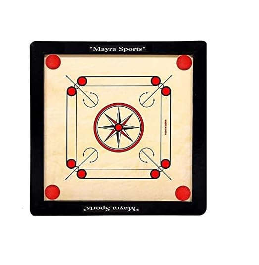 Mayra Wooden Carrom Board Ply Extra Smooth with Coins Striker and Powder (Medium Size 26 * 26) (B0CPYDXDYG) Amazon Price History, Amazon Price Tracker