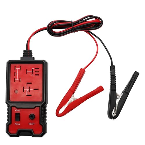 Fyrdyn Probador de Relés para Automoción | Kit De Pruebas De Relés | Verificación Sistemas Eléctricos Con Pinzas Para Mantenimiento Vehículo y Solución Problemas Circuitos
