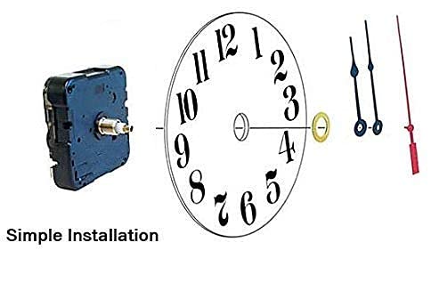 Image of Quartz Ajanta Mfg. Plastic Quartz Clock Movement Machine (Black) DC06M