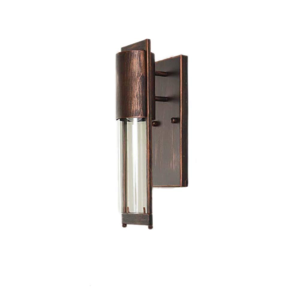 HynJGih Outdoor wall lamp Outdoor Hanging wall lamp Waterproof Garden Light Corridor Aisle Balcony Light Terrace Light(Bronze,A (Warm Light))