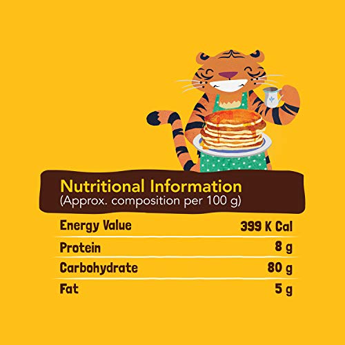 Image of Slurrp Farm No Maida Pancake Mix | Instant Breakfast Mix Made with Oats and Jowar | 100% Vegetarian Eggless Healthy Breakfast for Kids & Adults | Banana Chocochip-50g
