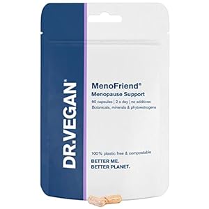 DR.VEGAN MenoFriend | Menopause Support, Relieves Common Symptoms | 60 Capsules | Two-A-Day | Botanicals, Vitamins…