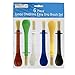 U.S. Art Supply 6-Piece Jumbo Tempera Art Brushes - Plastic Handle Round Brushes, Stubby Grip - Classroom Paint Brushes for Crafts, Tempera & Acrylic Painting, Ideal for Beginners & Students