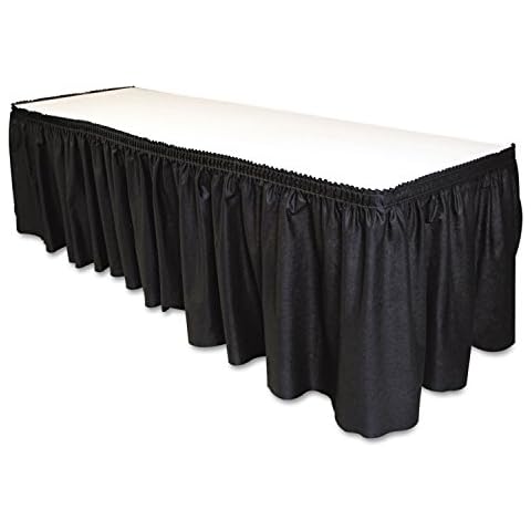 Tablemate Disposable Linen-Like Table Skirt Cover