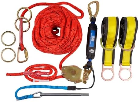 Palmer Safety A300200 Fall Protection 50 FT. Rope Horizontal Life...