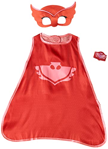 Juego de disfraz de capa roja con diseño de Owlette, 1 unidad, 3-7 años
