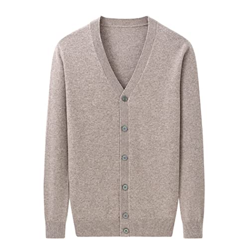 Men Fashion Cashmere Cardigan V-Neck Knitted Cardigan2