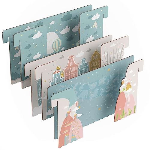 FOLDZILLA Puppentheater Kulissenset 45 x 85,8 x 1 cm aus Pappe Theater...