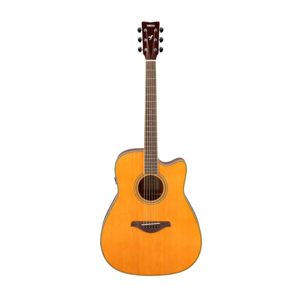 Yamaha FGC-TA TransAcoustic Dreadnought Guitar - Vintage Tint