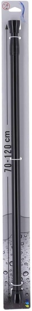 Tension Adjustable Shower Curtain Rod 28-47 Inches Black