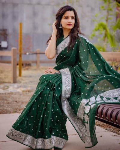 Image of Avantika Fashion Women's Kanjivaram Soft Silk Banarasi Sarees With Blouse Piece