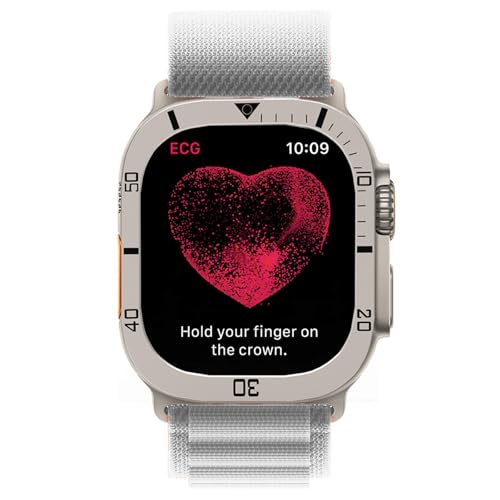 Lunette évidée Apple Watch 49mm PURYN en métal résistant premium - 4
