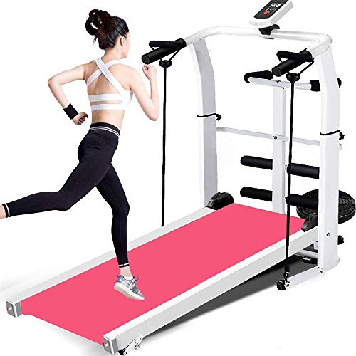 Caminadora plegable mecánica para ejercicio en casa
