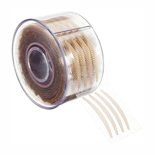 Double Eyelid Stickers-300 Pairs Adhesive Invisible Double Eyelid Tape Stickers (Silm Beige)