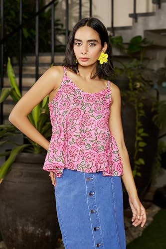 Image of GRECIILOOKS Sleeveless Tops for Women | Casual Tops for Women | Crop Tops for Women | Korean Tops for Women