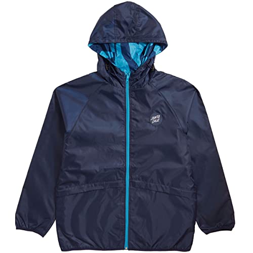 SANTA CRUZ Obscure Reversible Windbreaker Jacket - Navy - SM