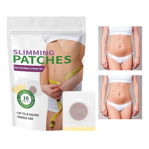Parches de pérdida de peso, 10 calcomanías delgadas para el vientre, parches para el cuidado del cuerpo, adhesivo fácil de usar para dieta nocturna, rutina diaria, oficina, viajes, al