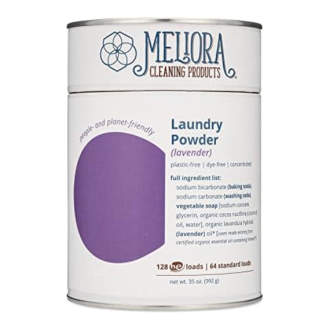 Meliora Cleaning Products Laundry Powder Detergent (128 HE Loads), Lavender Cover
