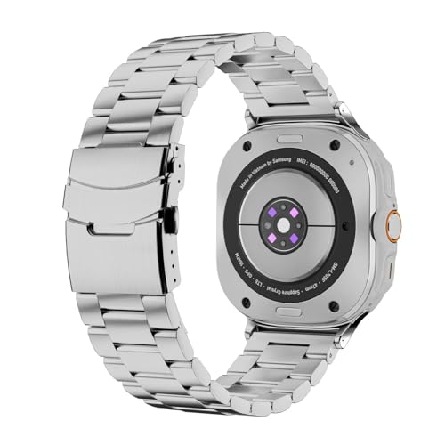Bracelet Galaxy Watch Ultra 7 47mm maillons métalliques sans espace pour homme élégant
