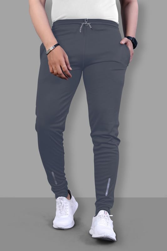Image of NoseQueen Regular Track Pants for Man | Men Trackpant | Night Pants for Man with with Zippered Pockets, Drawstring Waist