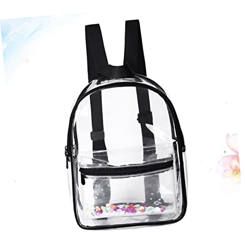 Transparent PVC Jelly Backpack for College Students Lightweight See Through Bookbag Multi Purpose Daily Use Durable Fashionable Design Capacity Compartment3