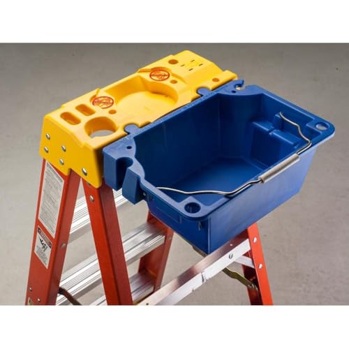 Werner 6204 stepladders, 4\' Length, 19.92\" Base Width, 7\" Height, Orange, 4 Ft