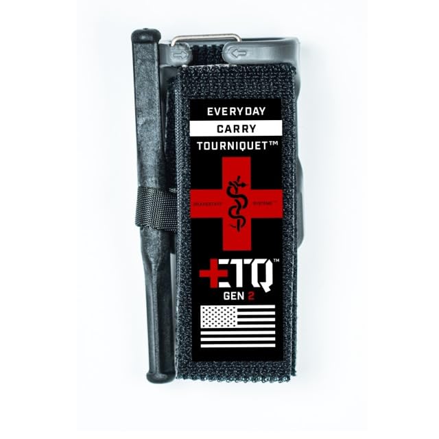 Image of Snakestaff Systems Tourniquet - ETQ Gen 2 Made in The USA | EDC Gear for Trauma Kits, Tourniquet Kits, and Medical Emergency Bags | Gray (1.5 Inch)