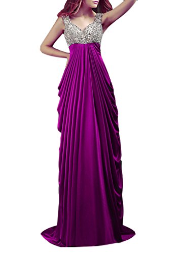 Emmani-Womens-Straps-Crystal-Beads-Long-Special-Evening-Dresses-Magenta-28w
